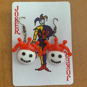 Joker Clown Halloween Earrings 🤡❤️
